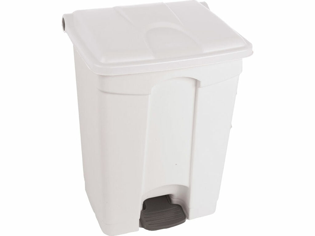 CONTENEDOR A PEDAL JVD 70 L TAPA BLANCA