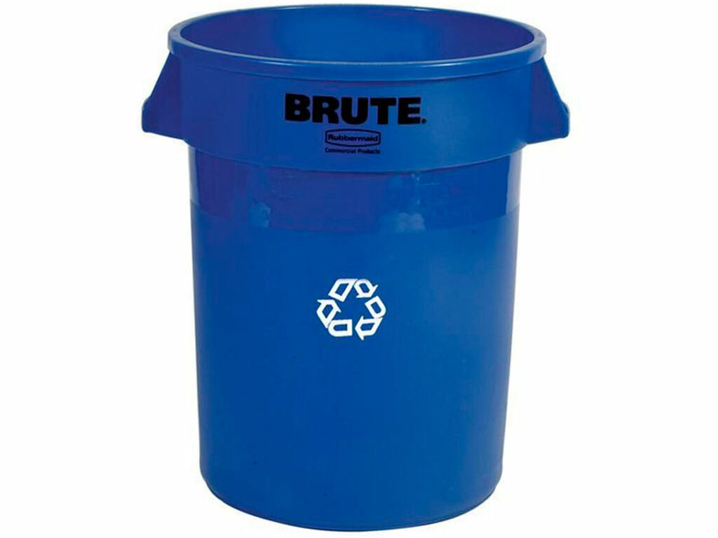 Contenedor Brute Rubbermaid Azul Reciclaje 75.7 Litros