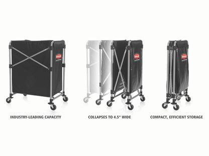 Carro plegable Rubbermaid x-cart 150l (2)