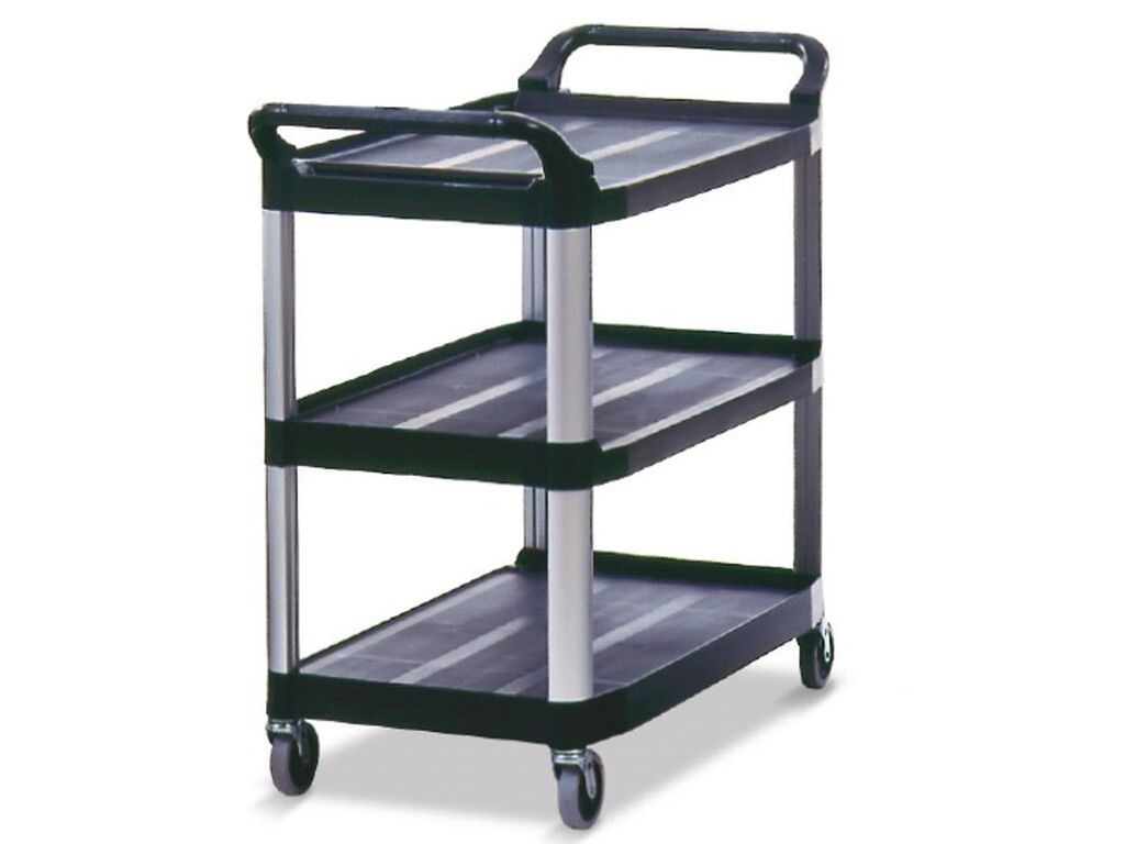 Carro servicio Rubbermaid x-tra negro