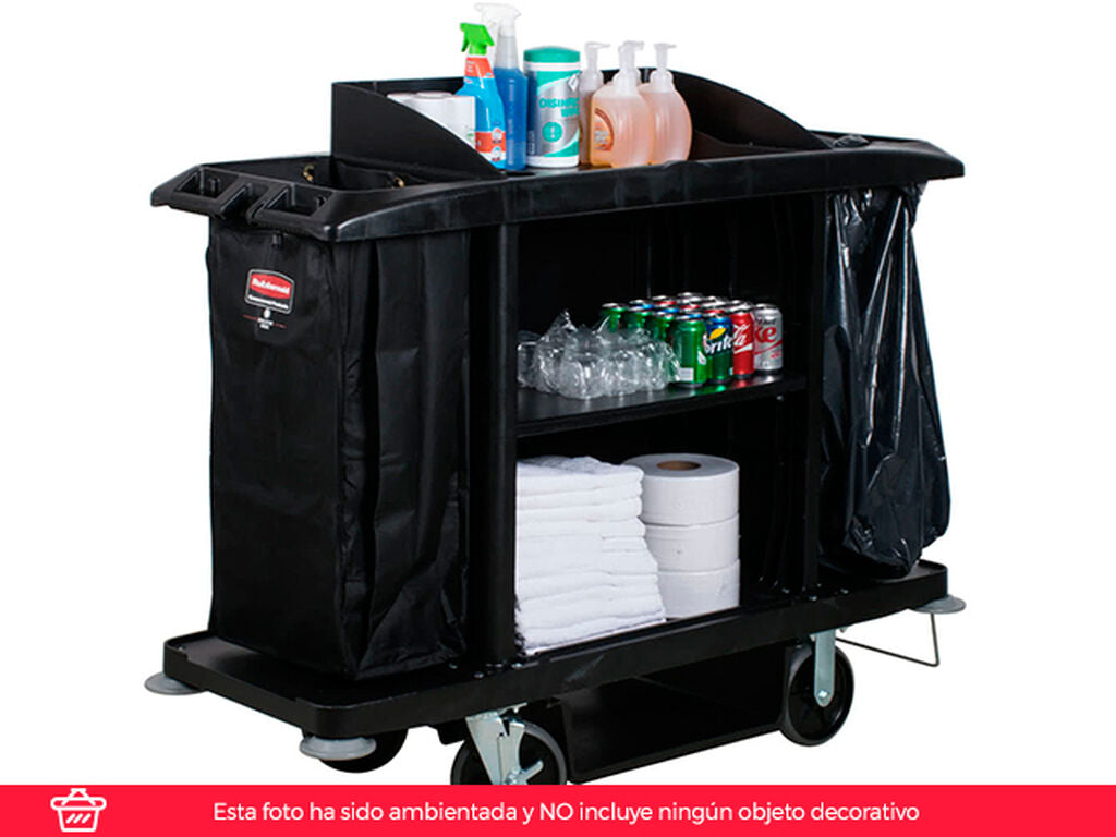 Carro de camarera Rubbermaid grande (1)