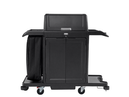 CARRO DE CAMARERA RUBBERMAID ALTA SEGURIDAD CON PUERTAS Y TAPA