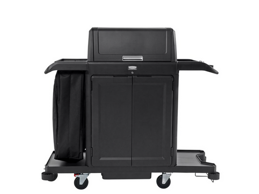 CARRO DE CAMARERA RUBBERMAID ALTA SEGURIDAD CON PUERTAS Y TAPA