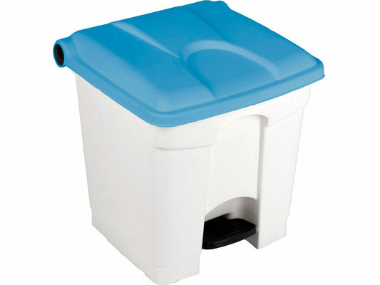 CONTENEDOR A PEDAL JVD 30 L TAPA AZUL