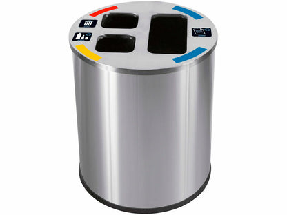 Contenedor Triselectivo JVD 40L Inox Satinado