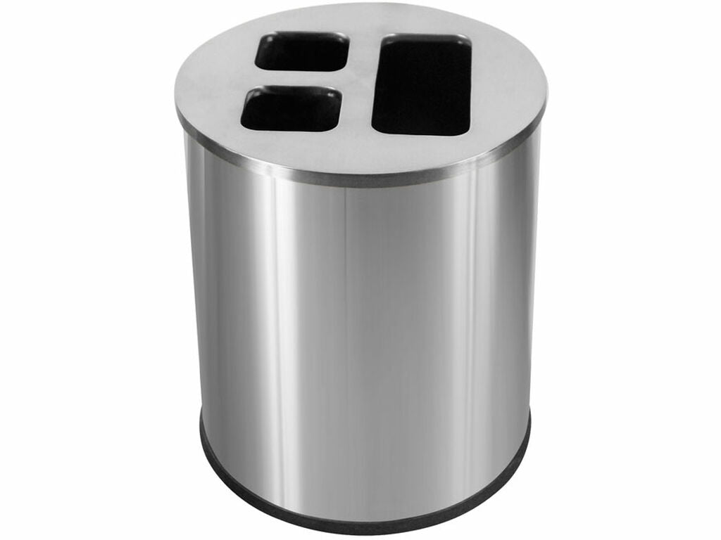 Contenedor Triselectivo JVD 40L Inox Satinado (1)