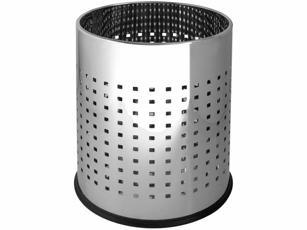 Papelera Redonda Perforada JVD 10L