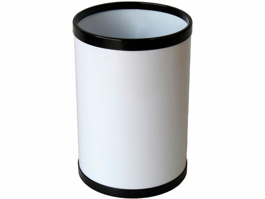 PAPELERA REDONDA AROS NEGROS JVD 10L