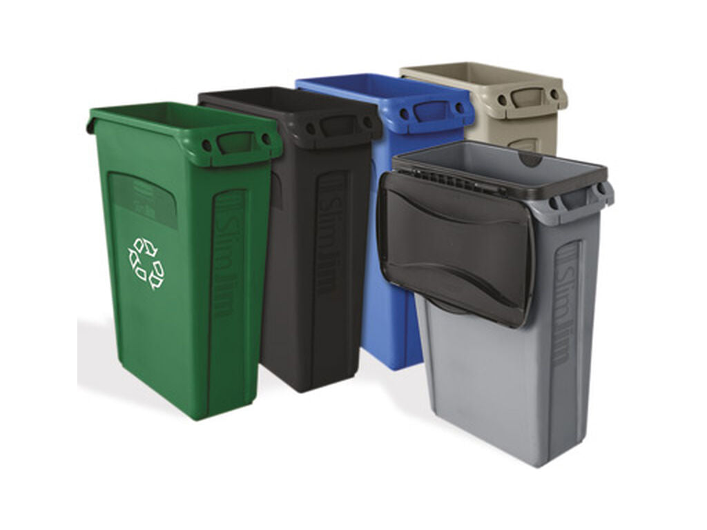 CONTENEDOR DE RESIDUOS RUBBERMAID SLIM JIM 87 LITROS (1)