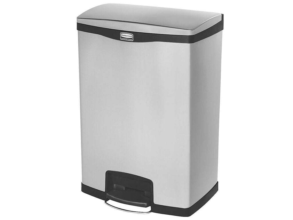 CONTENEDOR EN METAL DE PEDAL SLIM JIM 90L