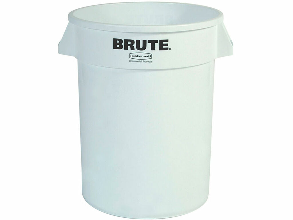 CONTENEDOR REDONDO BRUTE RUBBERMAID BLANCO 37.9 L