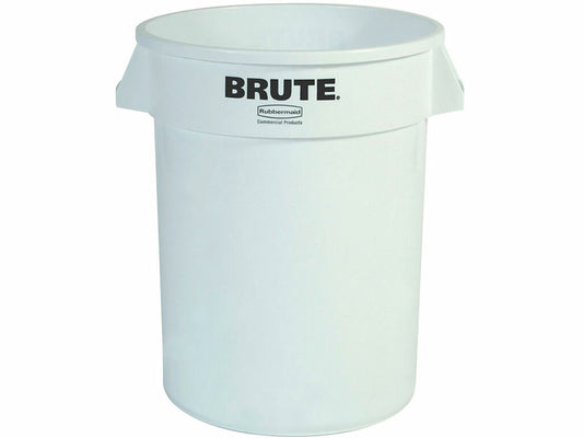 CONTENEDOR REDONDO BRUTE RUBBERMAID BLANCO 37.9 L