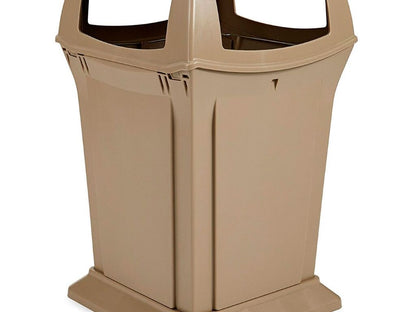 CONTENEDOR RUBBERMAID RANGER TAPA CUATRO ABERTURAS BEIGE 170.3L