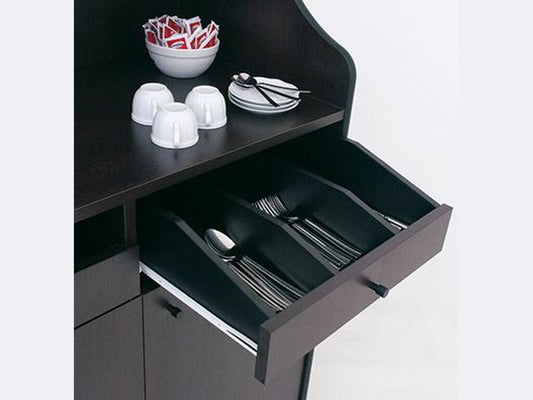 Mueble cubertero dos puertas, estantes
