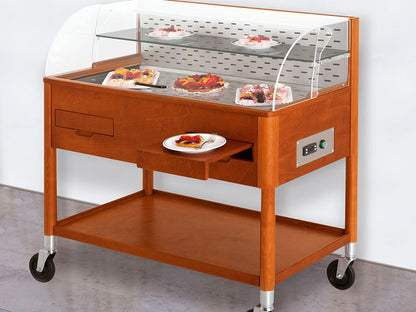 CARRO DE SERVICIO REFRIGERADO PARA POSTRES (1) & CARRO DE SERVICIO REFRIGERADO PARA POSTRES Cerezo