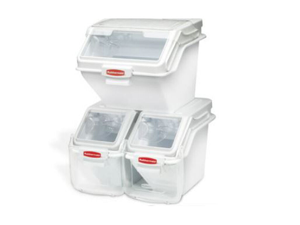 CONTENEDOR APILABLE CON TAPA RUBBERMAID