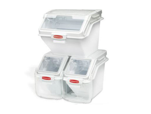 CONTENEDOR APILABLE CON TAPA RUBBERMAID
