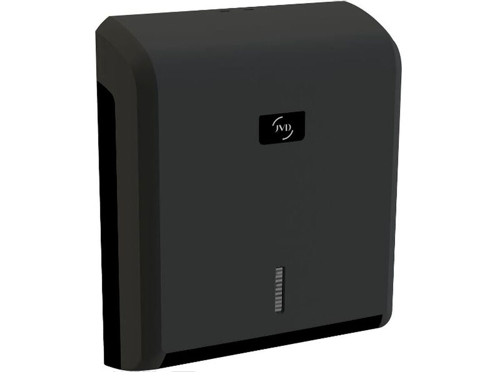 DISPENSADOR DE PAPEL EN ZIG-ZAG NEGRO JVD