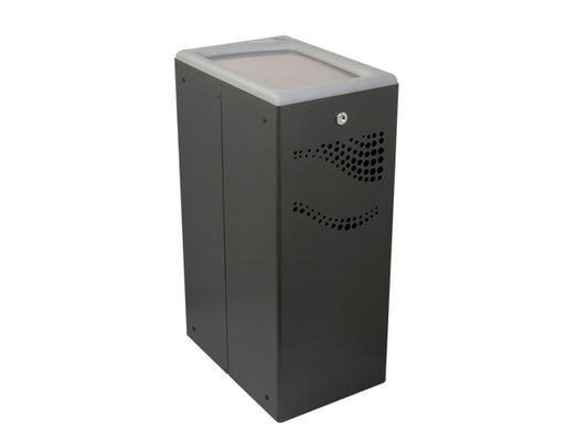 PAPELERA RECTANGULAR LLAVE TAPA BASCULANTE