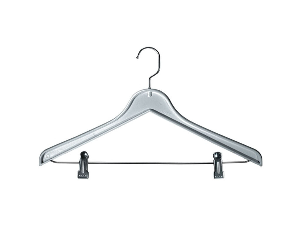 PERCHA DE PLÁSTICO CON PINZAS