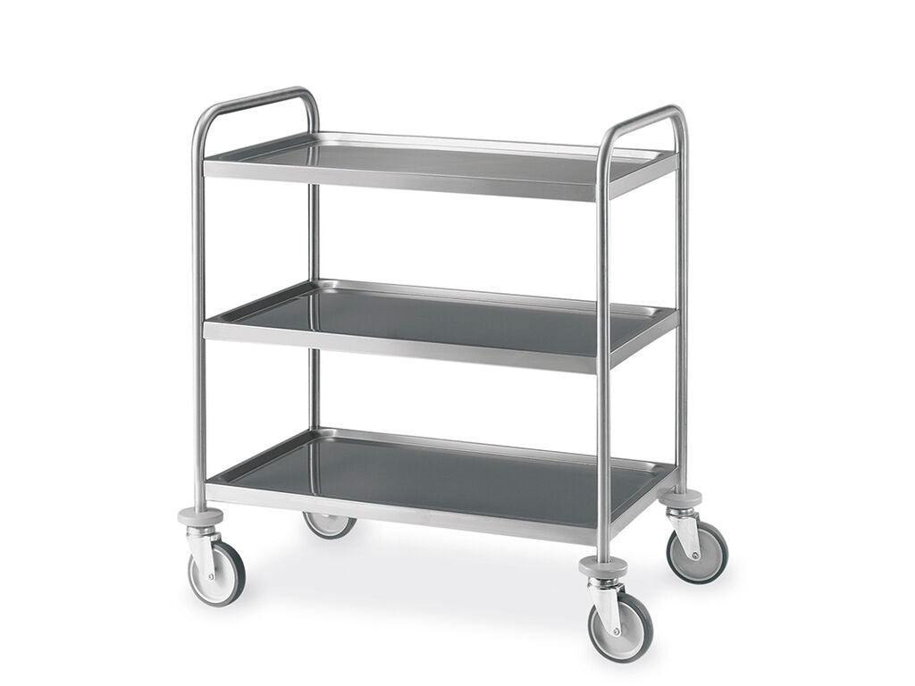 Carro servicios acero inox 3 bolted