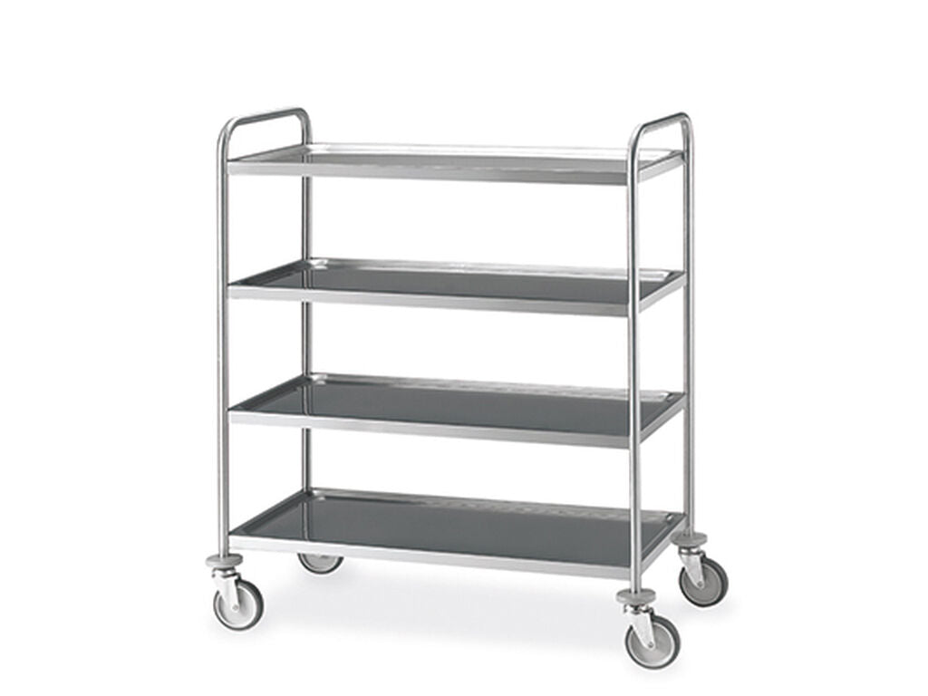Carro servicios acero inox 4 bolted
