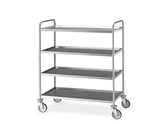 Carro servicios acero inox 4 bolted