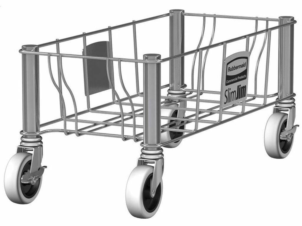 CARRO SLIM JIM RUBBERMAID INOX DOLLY (1) & CARRO SLIM JIM RUBBERMAID INOX DOLLY sencillo