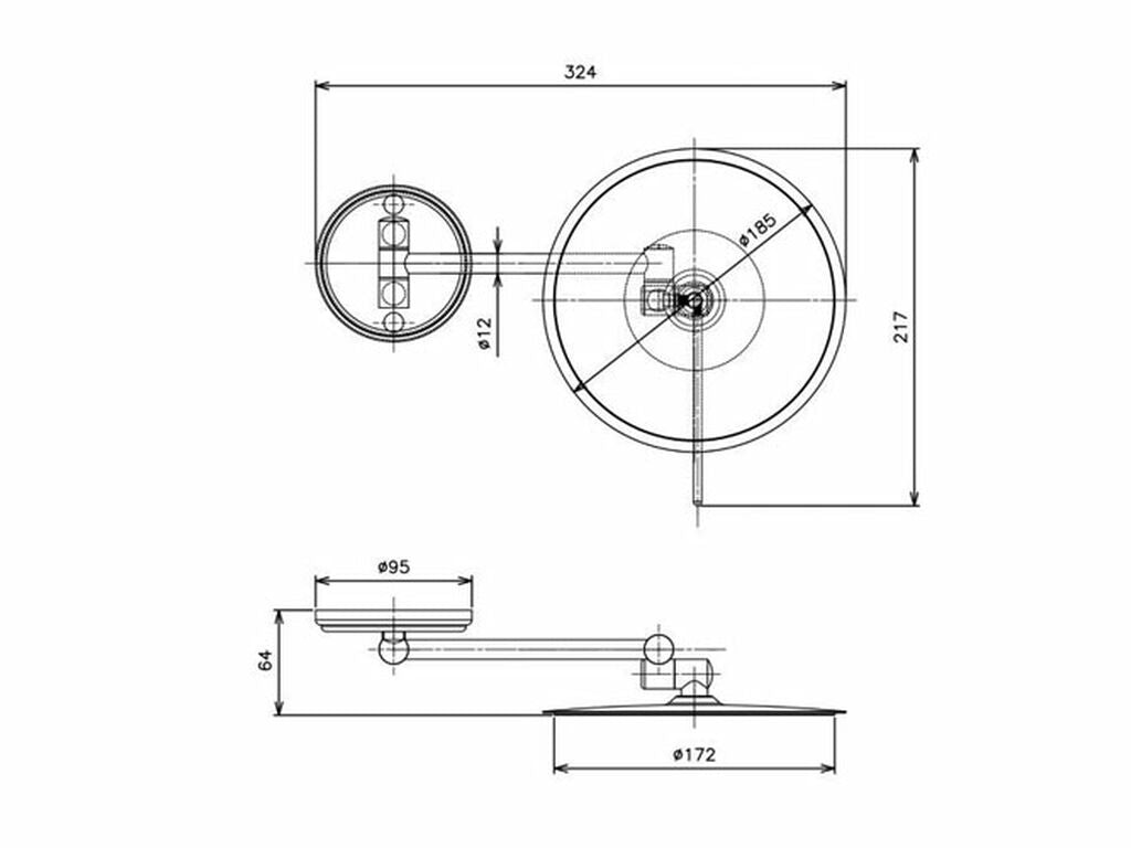 ESPEJO PARED JOYSTICK 1 BRAZO (2)
