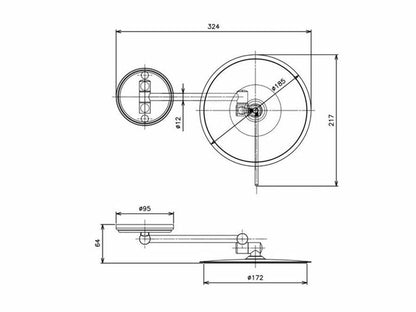 ESPEJO PARED JOYSTICK 1 BRAZO (2)
