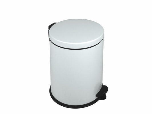 PAPELERA CON PEDAL BIN BASIC BLANCO