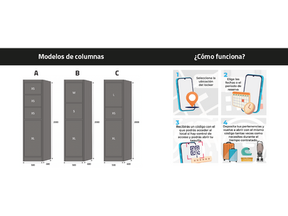 Taquilla inteligente modular para hoteles Kuik Smart Lockers BTV (1)