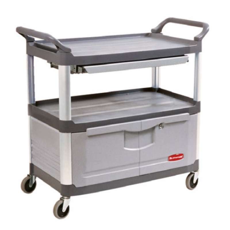 Obediente ladrón Espectáculo Carro Servicio Rubbermaid X-tra Gris Fg409400 | Todo para tu hotel