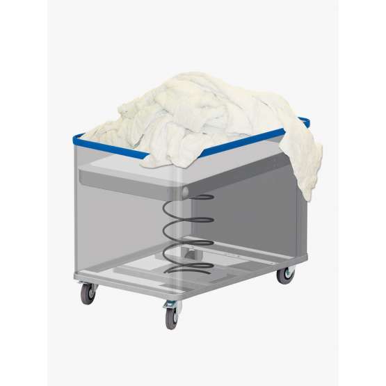 CARRINHO DE LAVANDARIA COM CAIS DE AJUSTE DE ALTURA