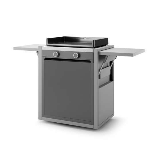 Chariot Fechado GRELHADOR DE GAZ MODERN 60 AÇO FORGE ADOUR