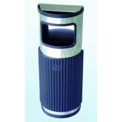 PAPELEIRA CINZEIRO SEMICIRCULAR