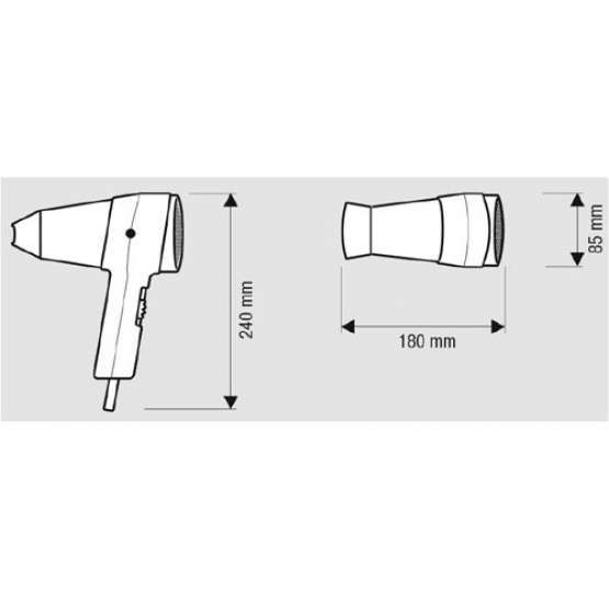 SECADOR DE PELO ACTION PUSH 1800W