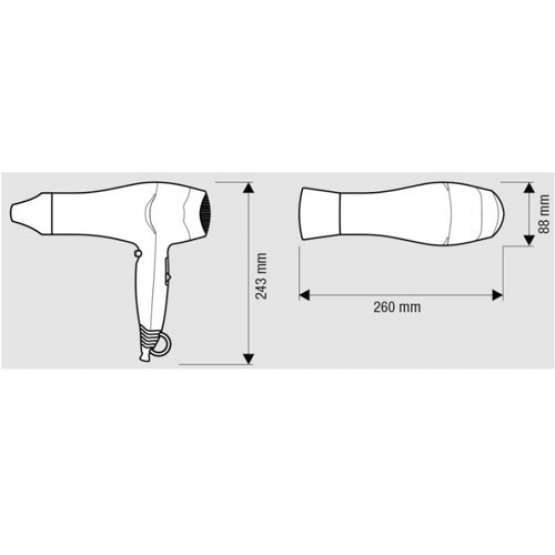 SECADOR DE PELO EXCEL 1800W