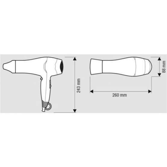 SECADOR DE PELO EXCEL 1800W TF