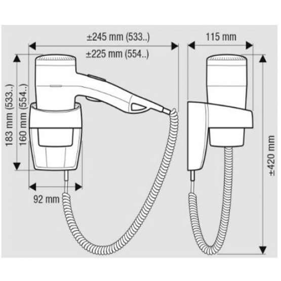 SECADOR DE PELO EXECUTIVE 1200 CON SOPORTE